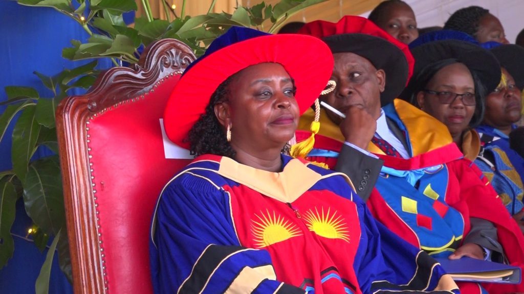Mount Kenya University co-founder Dr. Jane Nyutu during MKU's 26th graduation ceremony