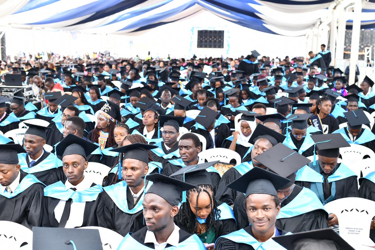 Graduates during a past graduation ceremony at Zetech University.